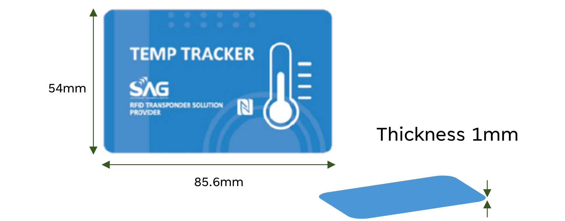 SAGs Label-Type Temperature Logger